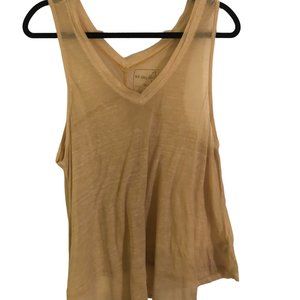 We the Free Light Yellow Flowy Tank